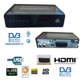 DECODER RICEVITORE DIGITALE TERRESTRE DVB-T3 H.265