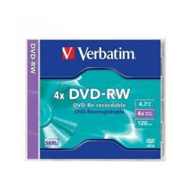 VERBATIM DVD-RW 4,7GB 4X JEWEL CASE