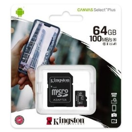 MEMORY CARD MICRO-SD 64GB KINGSTON CANVAS UHS-I