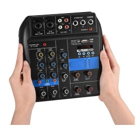 Mixer audio professionale 4 canali
