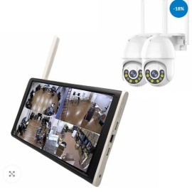 Professional  Kit 4K 2  cam + monitor 10 pollici