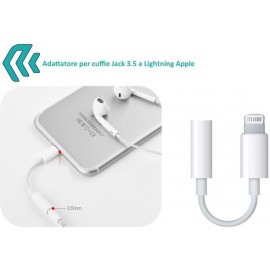 Adattatore per Audio Jack 3,5 a Apple Lightning iPhone