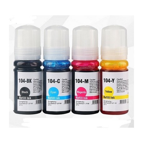 Inchiostro eCOTANK T104 ePSON da 70ml giallo tekna